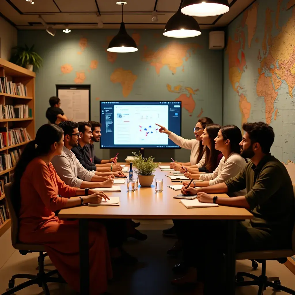 Professional team collaboration